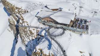 Image de drone en hiver