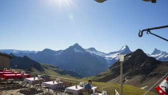 Vue de l'hôtel de montagne Faulhorn